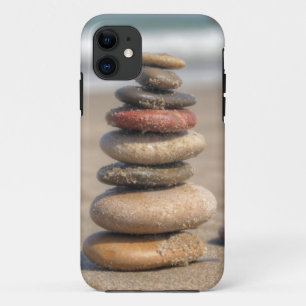 Stone Tower On Beach iPhone 11 Case