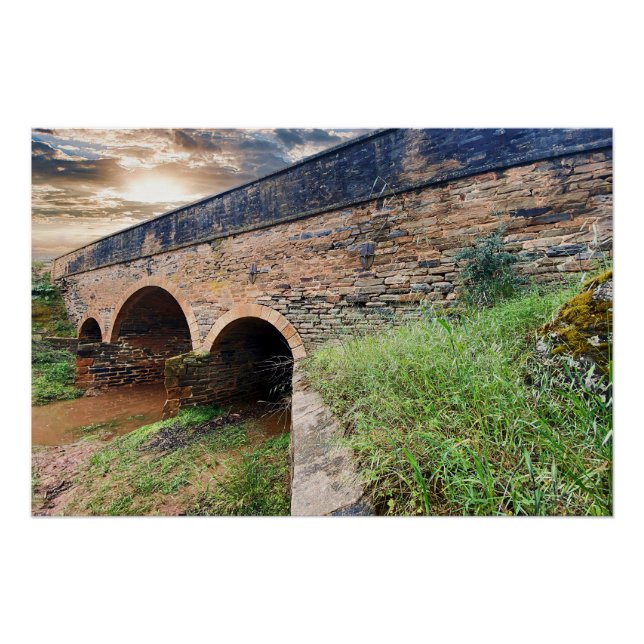 Stone Triple Arched Bridge Poster (Front)