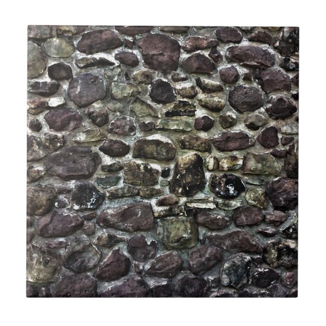 Stone Wall Ceramic Tile (Front)
