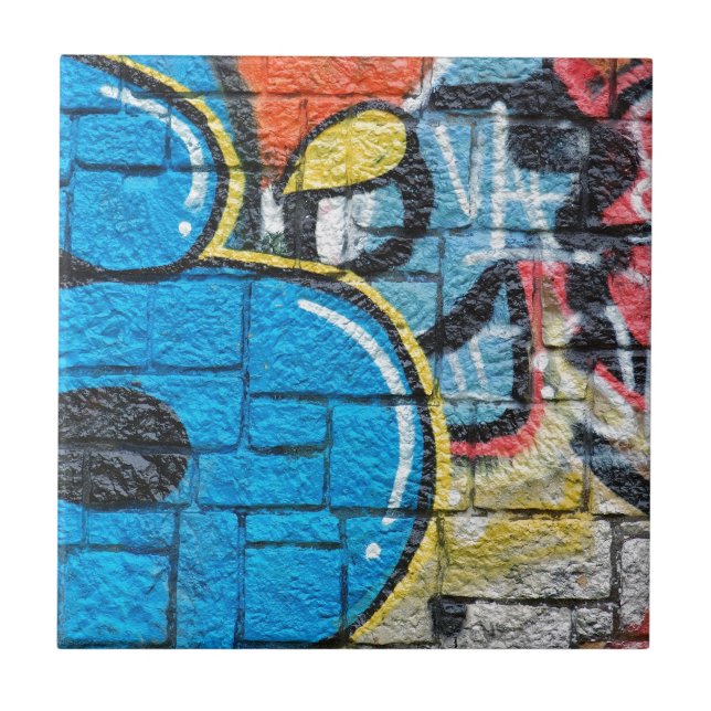 stone wall graffiti tile (Front)