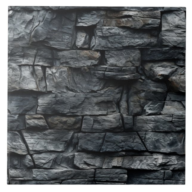 Stone Wall Illusion Ceramic Tile (Front)