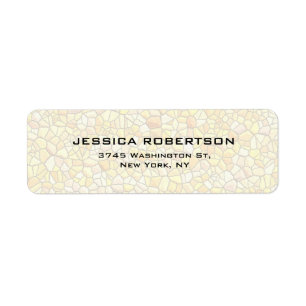 Stone Wall Plain Elegant Modern Trendy Return Address Label
