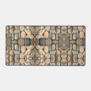 Stone Wall Rock Formation Masonry Artistic Design Desk Mat
