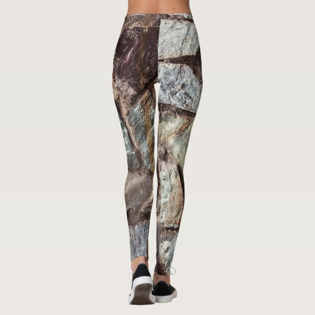 Stone wall texture leggings (Back)