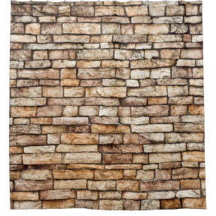 Stone Wall Texture Shower Curtain