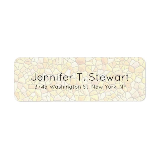 Stone Wall Trendy Chic Modern Professional Elegant Return Address Label