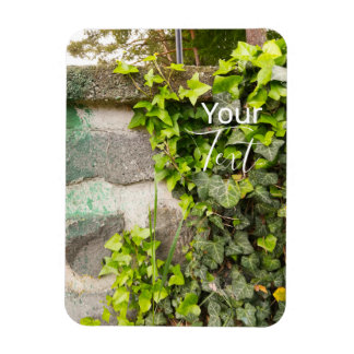 Stone Wall with Vines - Customizable Flexible Magnet