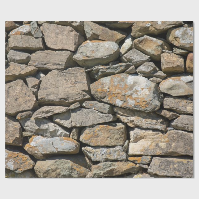 Stone Wall Wrapping Paper (Flat)