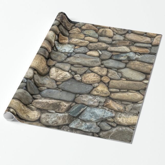 Stone Wall Wrapping Paper (Unrolled)