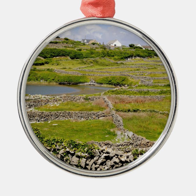 Stone Walls of Ireland Metal Tree Decoration (Front)