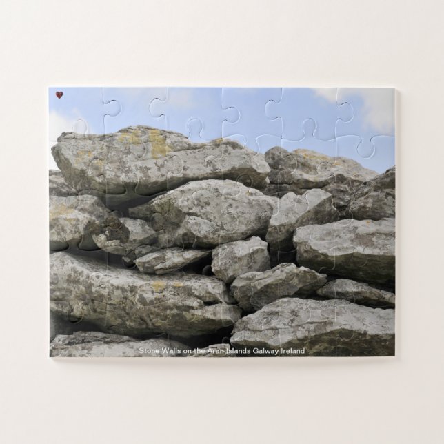 Stone Walls the Aran Islands Galway Ireland Jigsaw Puzzle (Horizontal)