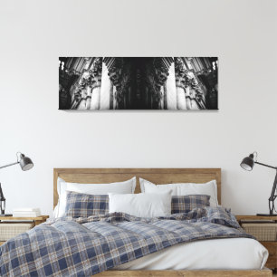 Stone Wings Skull Canvas Print