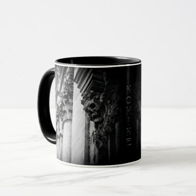 Stone Wings Skull Mug (Front Left)
