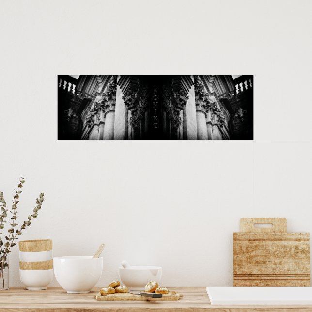 Stone Wings Skull Poster (Kitchen)