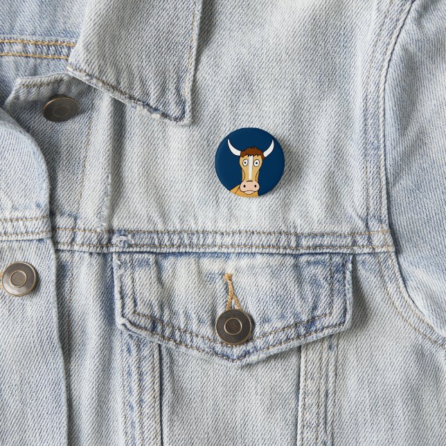 Stoned Cow 3 Cm Round Badge (In Situ)