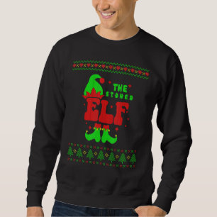 Stoned Elf Family Matching Ugly Sweater Christmas