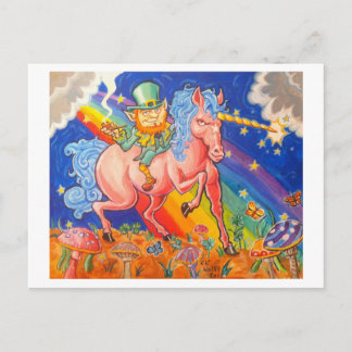 Stoned Leprachaun Postcard