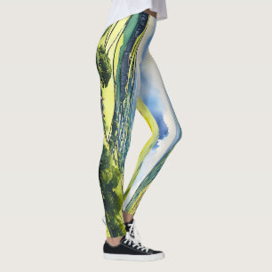 “Stonedale” Wide Landscape Yorkshire Dales Scene Leggings