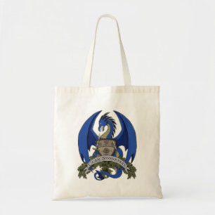Stonefire Dragons Crest (Blue) Grocery Tote Bag