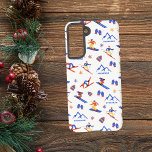 Stoneham Quebec Canada Ski Snowboard Pattern Samsung Galaxy Case<br><div class="desc">A funny winter skiing seamless pattern for the ski resort Stoneham in Stoneham-et-Tewkesbury,  Québec,  Canada.  Perfect gift idea for winter sports lovers: ski,  snowboard,  freestyle,  ski jump,  cross-country skiing.</div>