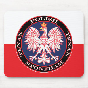 Stoneham Round Polish Texan Mouse Pad