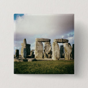 Stonehenge 15 Cm Square Badge