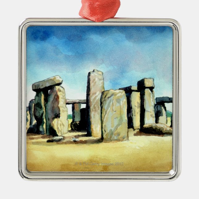 Stonehenge 2 metal ornament (Front)