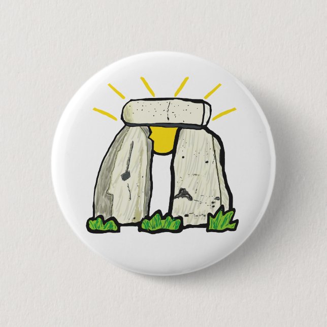 Stonehenge 6 Cm Round Badge (Front)