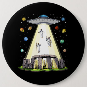 Stonehenge Alien Abduction 6 Cm Round Badge