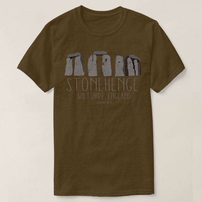 Stonehenge Ancient Britain Archaeology History Des T-Shirt (Design Front)