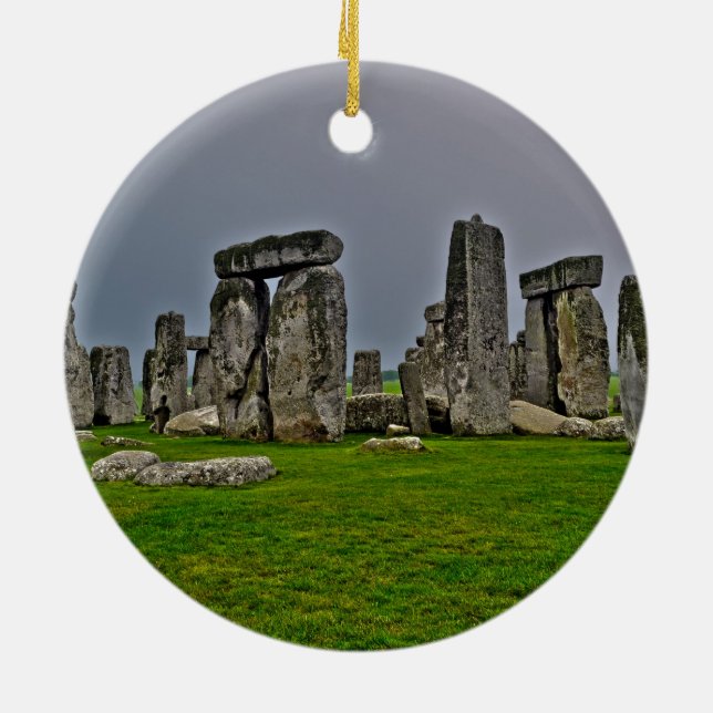 Stonehenge Ancient Historic Site of Power Ceramic Ornament (Back)