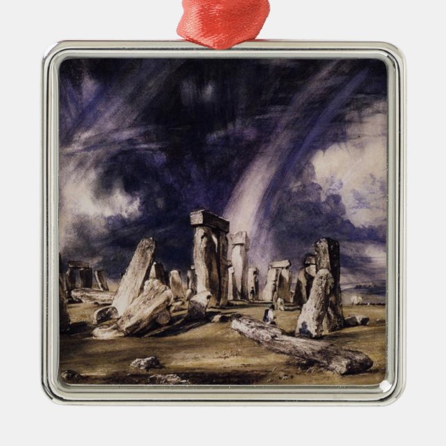 Stonehenge (Ancient Neolithic Monument) Metal Ornament (Front)