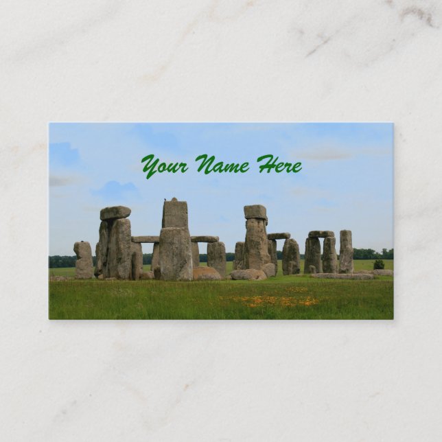 Stonehenge Business Card (Front)