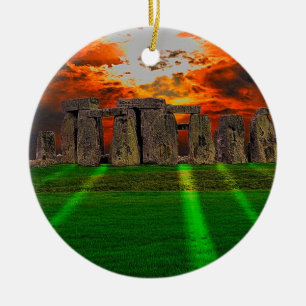 Stonehenge Celtic Standing Stones in Britain Ceramic Ornament