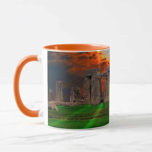 Stonehenge Celtic Standing Stones in Britain Mug (Left)