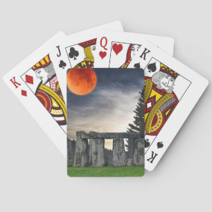 Stonehenge Celtic Standing Stones in Britain Playing Cards