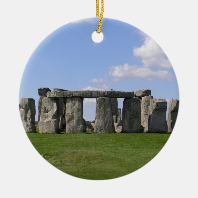 STONEHENGE CERAMIC TREE DECORATION (Front)