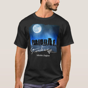 Stonehenge England Souvenir   Stonehenge At Night T-Shirt
