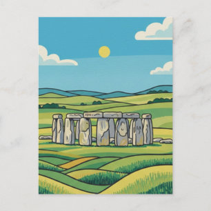 Stonehenge England United Kingdom Travel Postcard