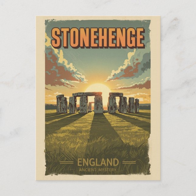 Stonehenge england Wiltshire World Heritage Site Postcard (Front)