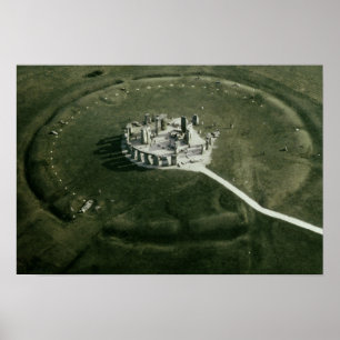 Stonehenge from the air poster