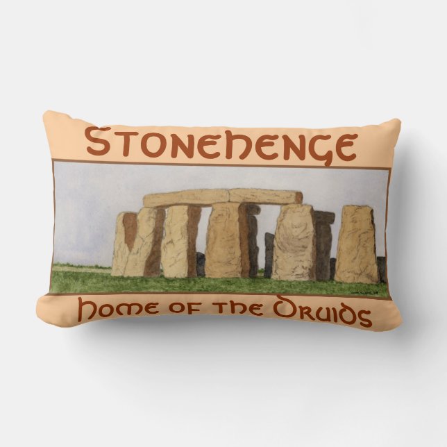 Stonehenge- Home of the Druids Lumbar Cushion (Front)