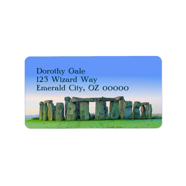 Stonehenge Label (Front)
