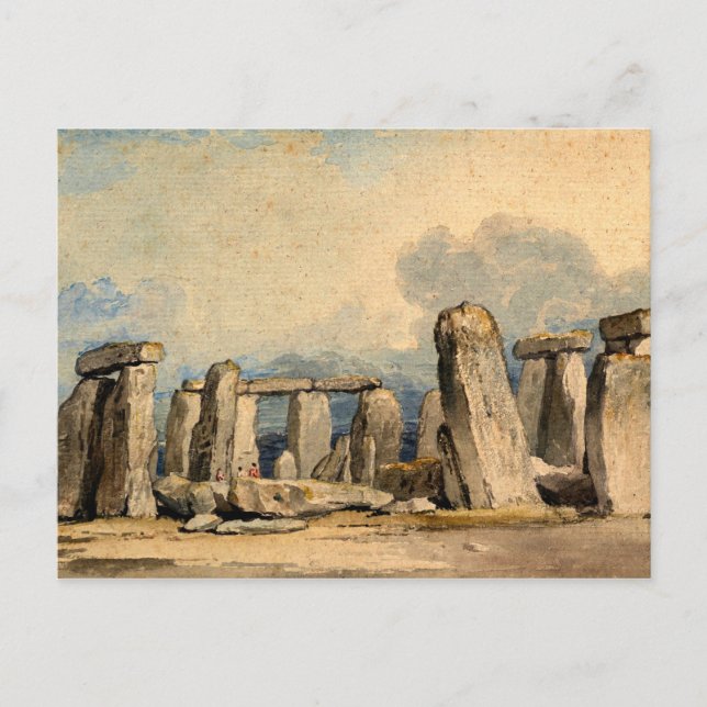 Stonehenge, landscape, painting postcard (Front)