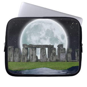 Stonehenge & Moon Ancient Historic Site of Power 2 Laptop Sleeve