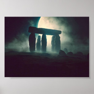 Stonehenge on Alien Planet Poster