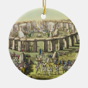 Stonehenge, or a Circular Temple of the Druids, pl Ceramic Tree Decoration
