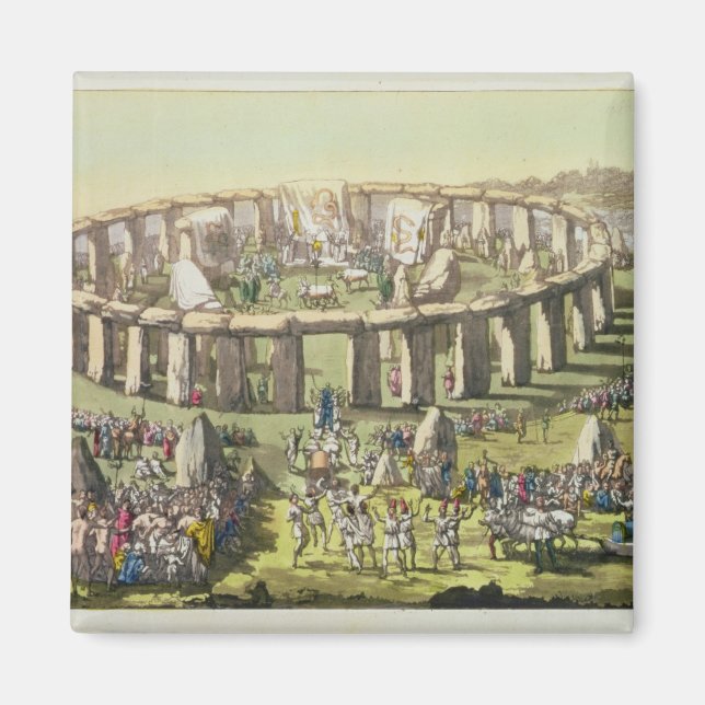 Stonehenge, or a Circular Temple of the Druids, pl Magnet (Front)