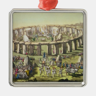 Stonehenge, or a Circular Temple of the Druids, pl Metal Ornament