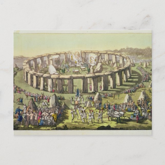 Stonehenge, or a Circular Temple of the Druids, pl Postcard (Front)
